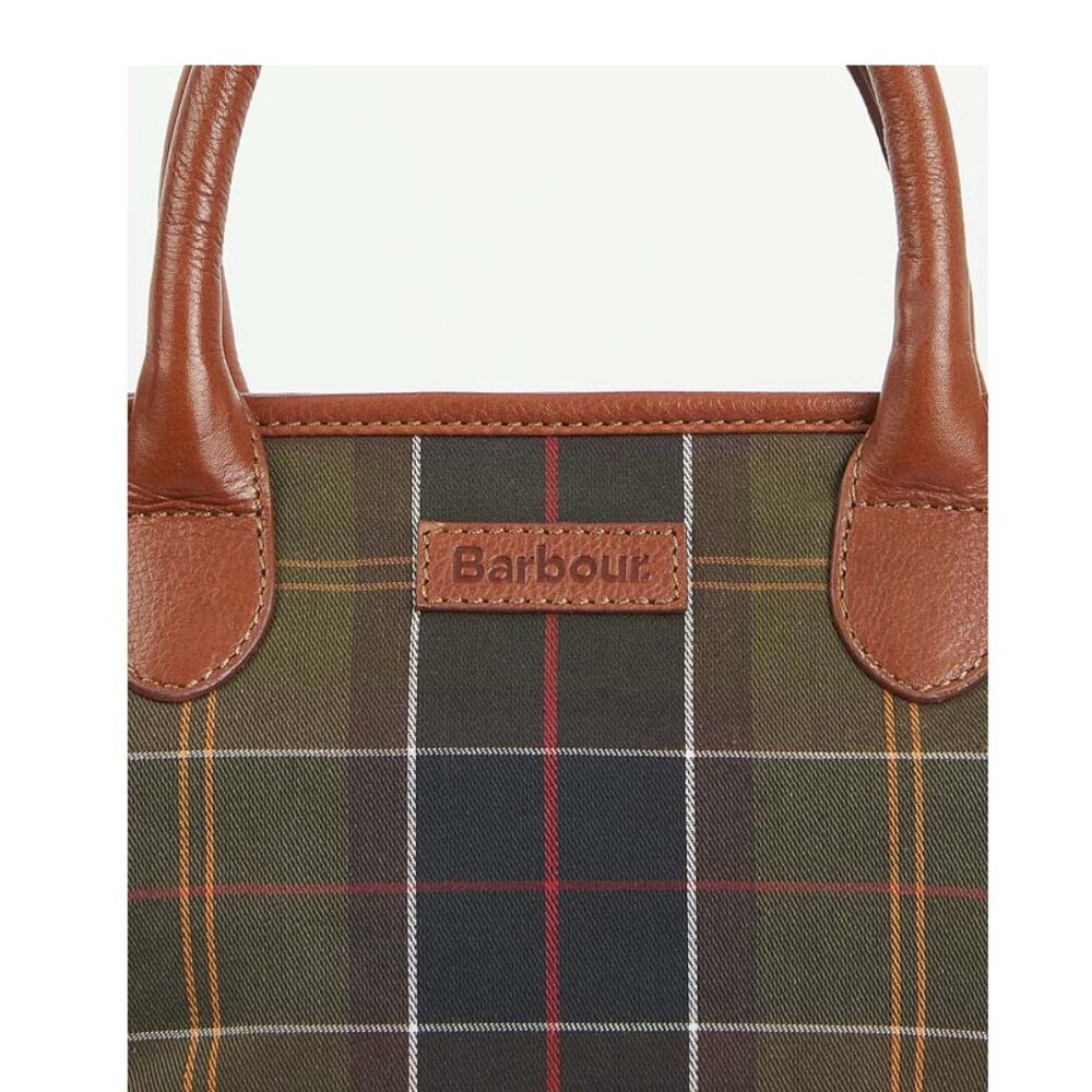 Katrine Tartan Leather Ladies Tote Bag MSRP $260 British Elegance - Picture 12 of 12
